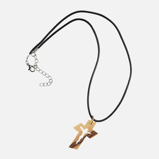 Charity Accessories_Olive Wood Crucifix Pendant