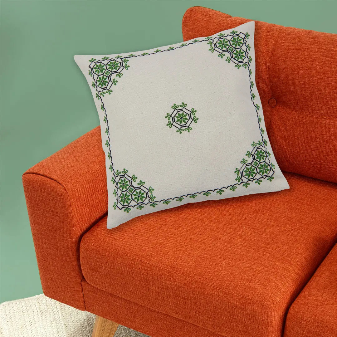 Homeware Bethlehem Star Embroidered Cushion cover 