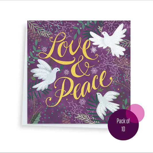 Charity Christmas cards - Love & Peace at Christmas