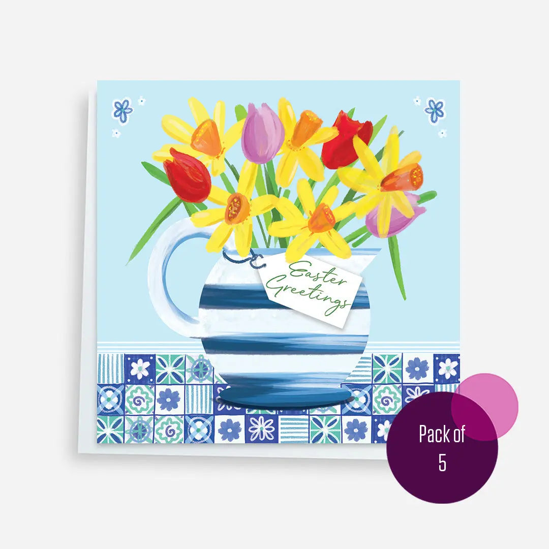 Charity Easter Cards - Easter Flowers