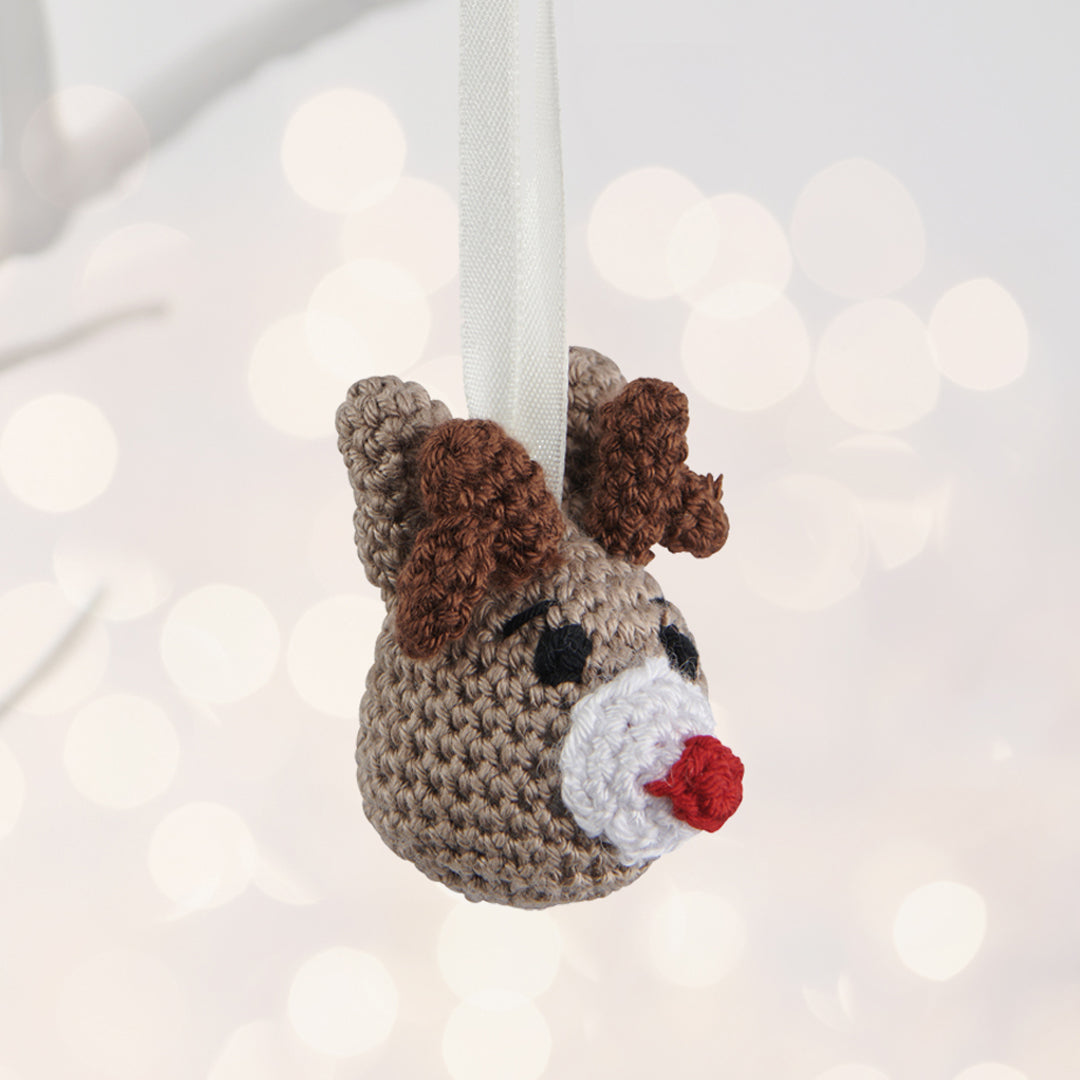 Christmas Decorations Crochet Reindeer Decoration 