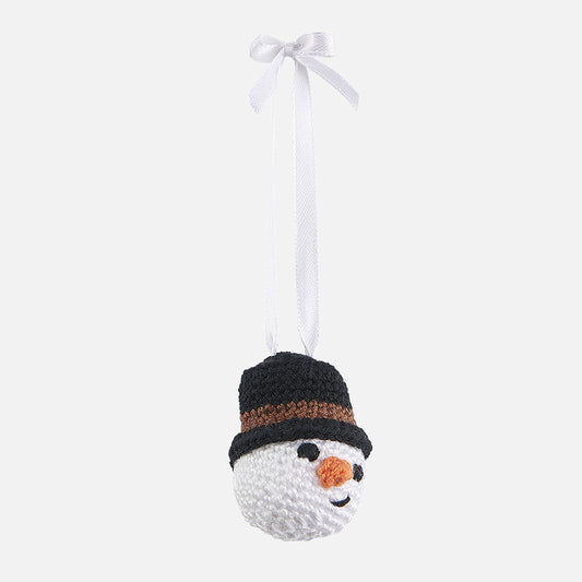Charity Christmas Decorations_Crochet Snowman Decoration