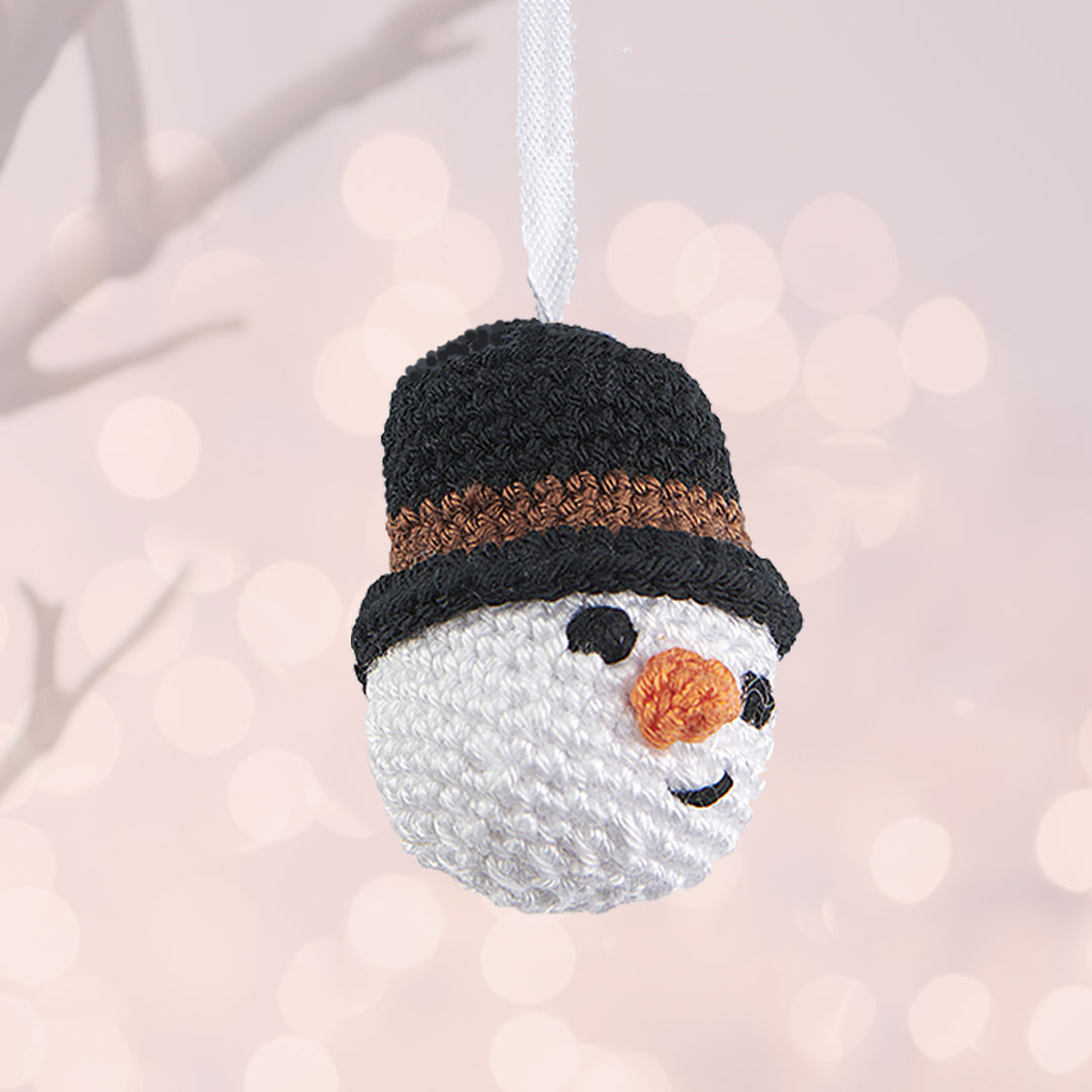 Christmas Decorations Crochet Snowman Decoration 