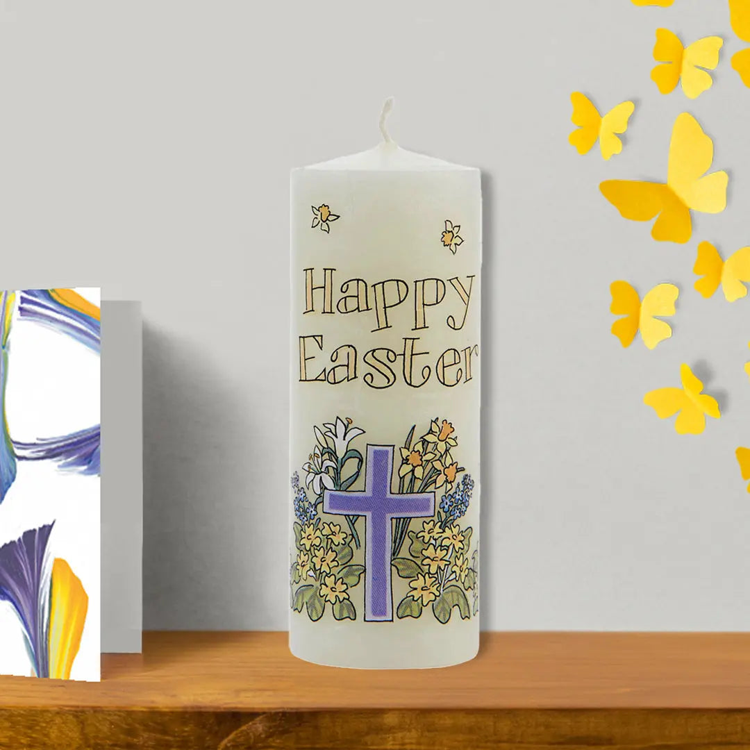 Easter Decoration Easter Cross Candle
