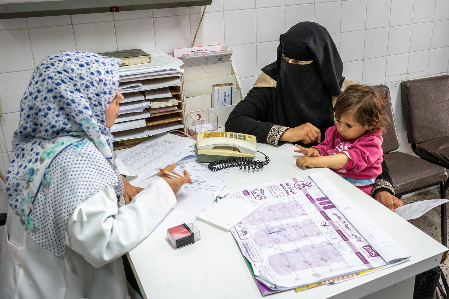 Healthcare: A consultation at Al Ahli Hospital