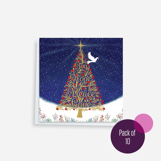 Charity Christmas Cards_Joy, Hope, Peace, Love