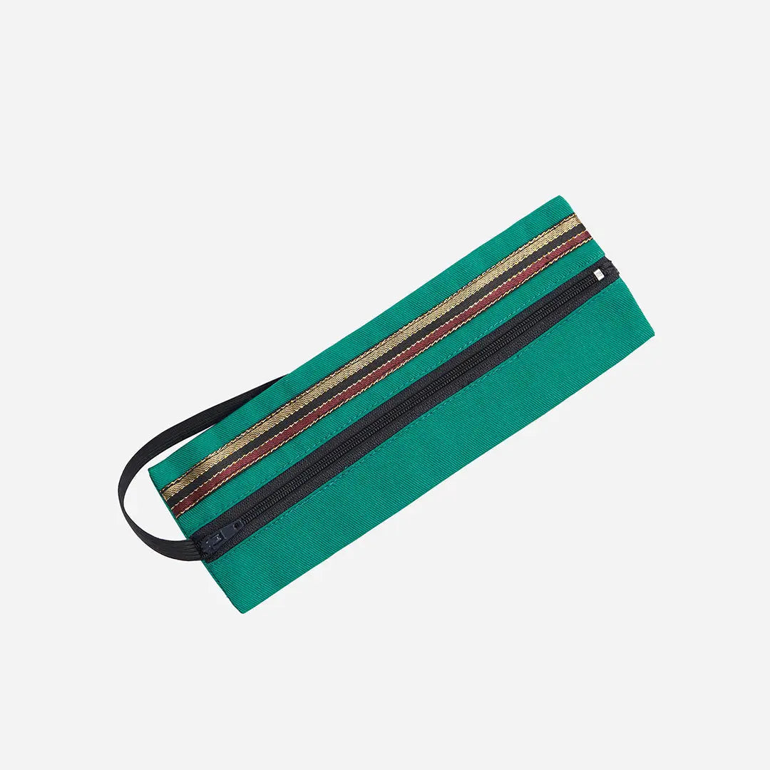 Stationery-Lebanese Handcrafted Pencil Case-attaches to notebook with elastic strap
