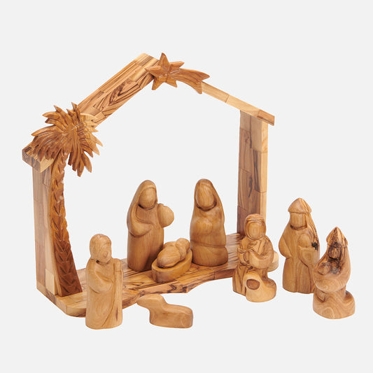 Charity Devotional_Olive Wood Handcarved Nativity Scene 