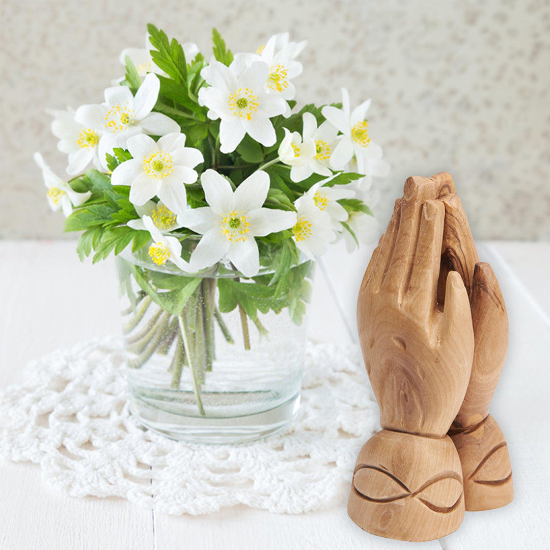 Devotional Olive Wood Praying Hands 
