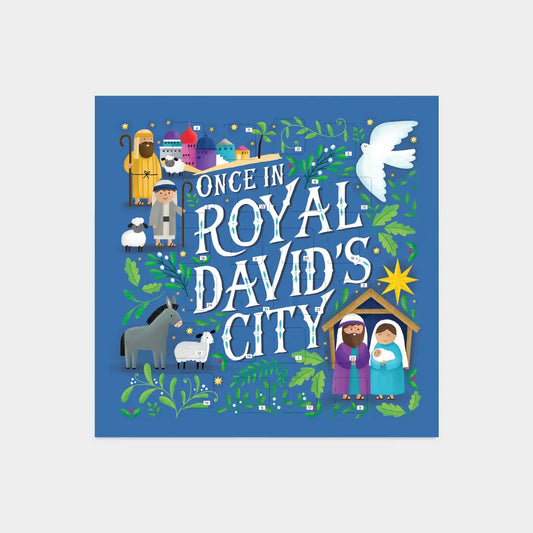 Once in Royal David's City Advent Card