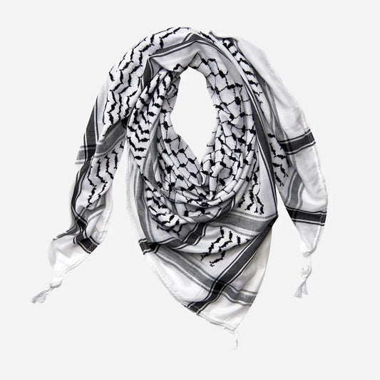 Accessories Palestinian Keffiyeh Scarf - Black & White