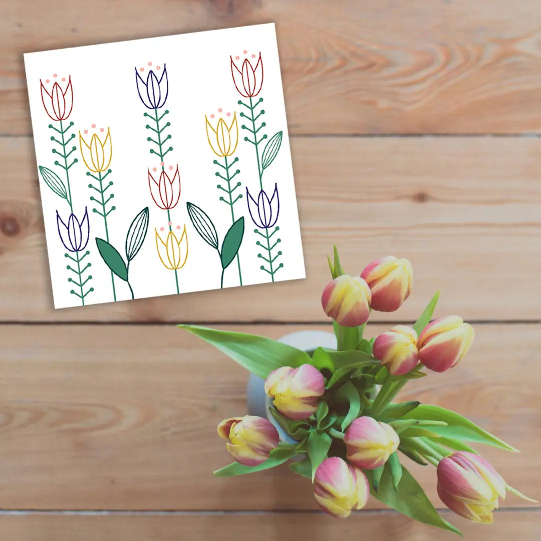 Notecards Tulips from Lebanon - pack of 5