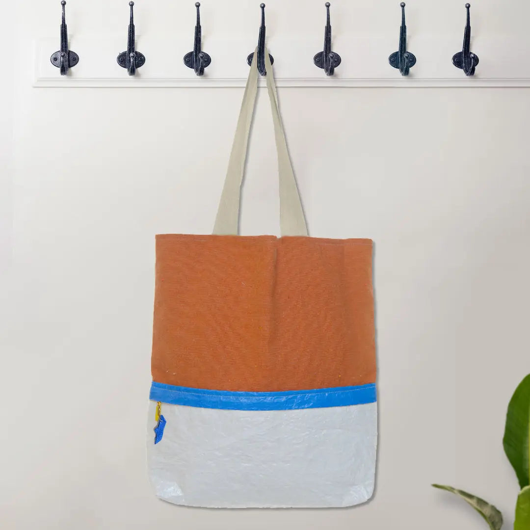 Accessories Very Nile Tote Bag Orange and Blue