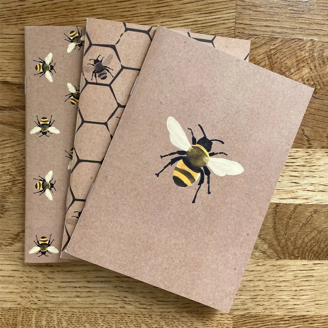 Stationery Bee Trio of Notebooks A6 