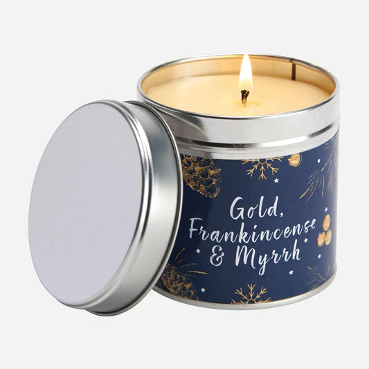 Gift Gold, Frankincense and Myrrh Candle 