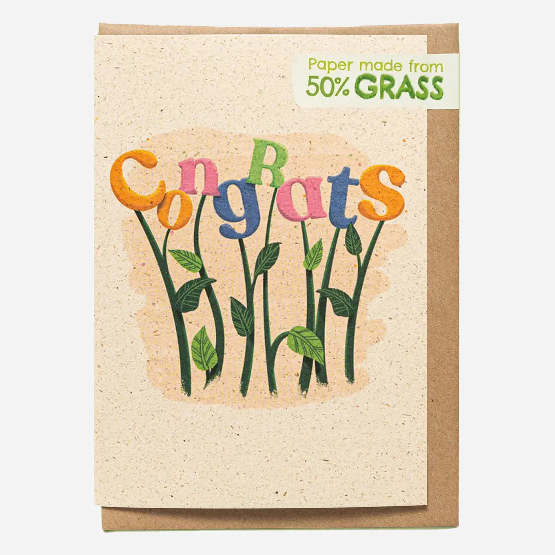 Notecards Grass Cutting Congrats Card 