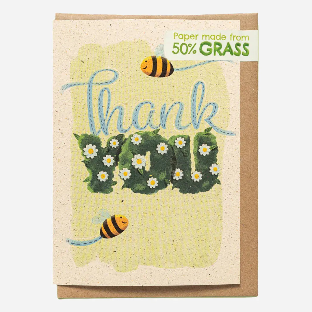 Notecards Grass Cutting Thank you Card 