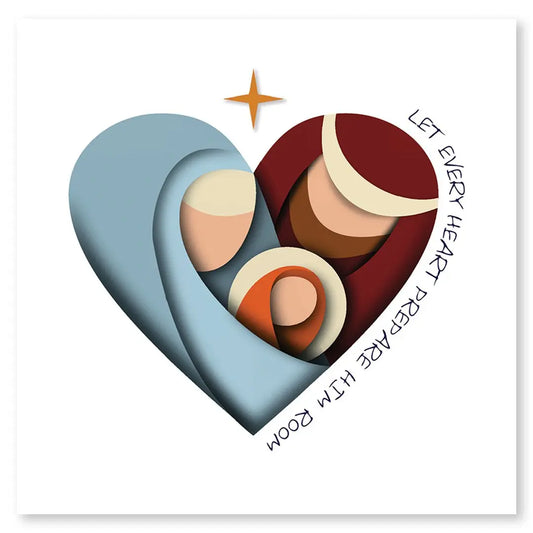 Christmas cards Let Every Heart Prepare Him Room 