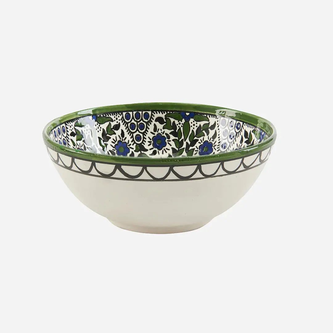 Homeware Palestinian Handpainted Ceramic Bowl Large 18cm 