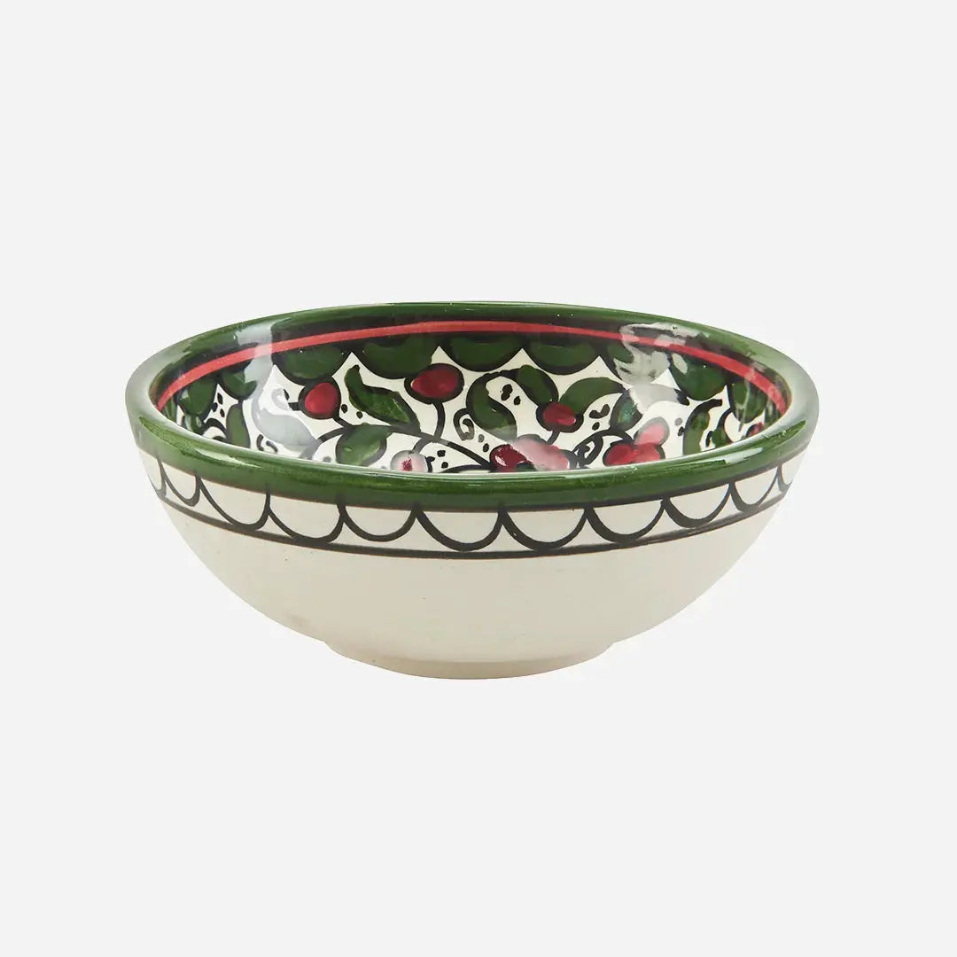 Homeware Palestinian Handpainted Ceramic Bowl Medium 15cm 