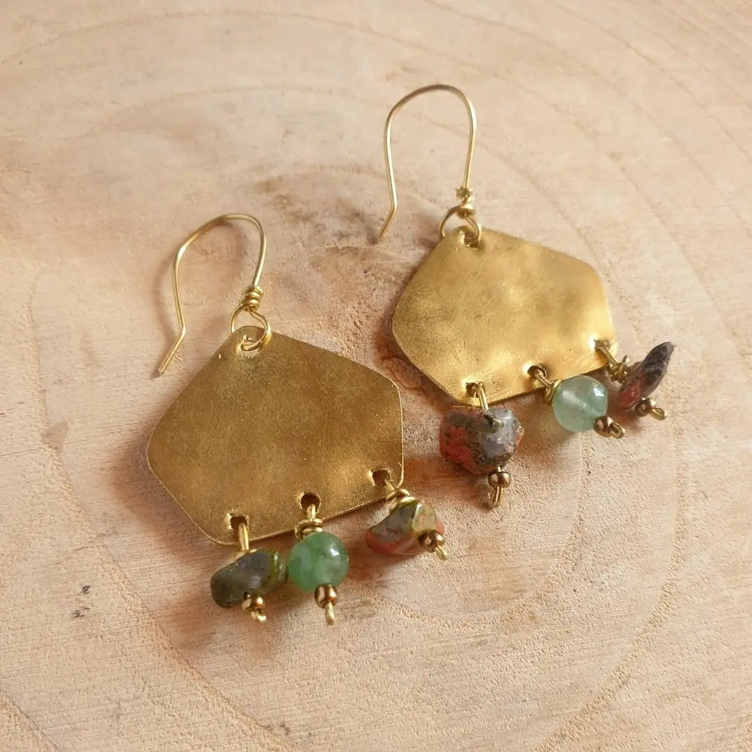 Accessories Quill Earrings - Green 
