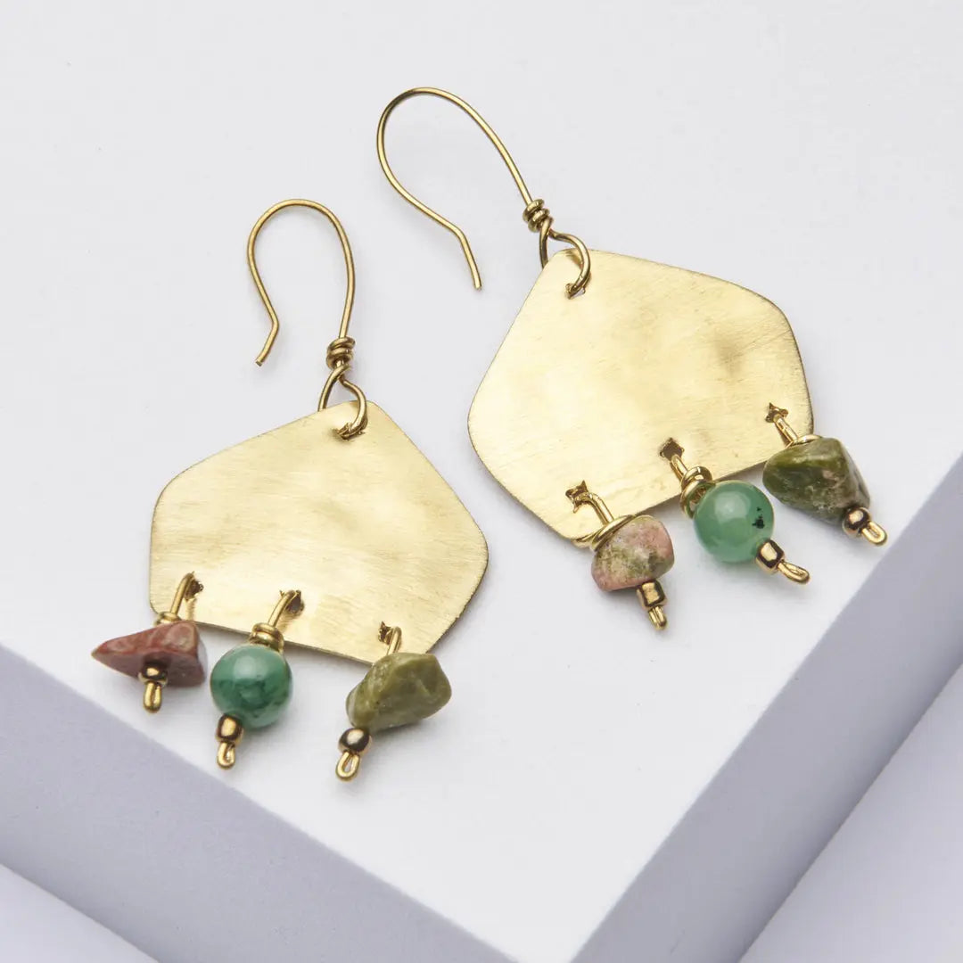 Accessories Quill Earrings - Green 