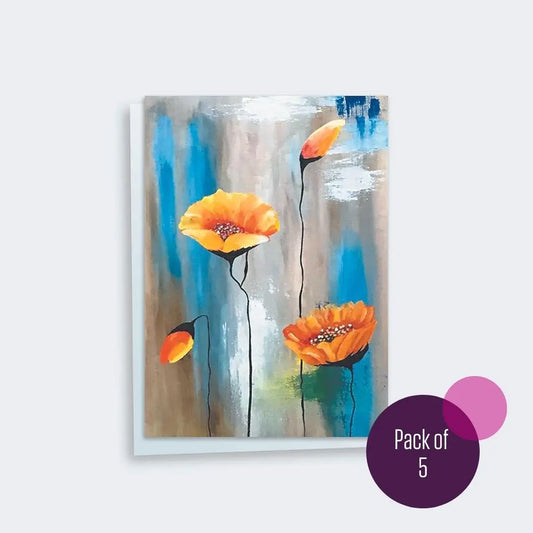 Notecards Yellow Poppies Notecards 